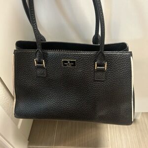 Kate Spade Black and Cream Satchel